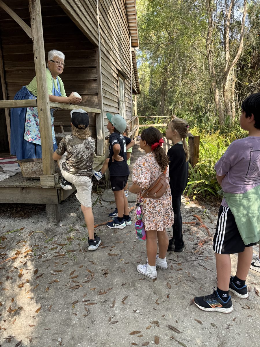 Living history homeschool field trip with Seasons Schoolhouse, Flagler County FL