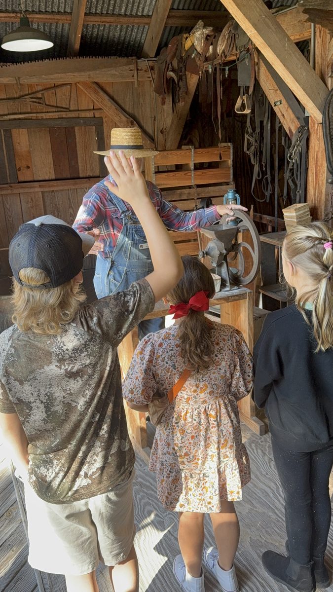 Seasons Schoolhouse homeschool field trip exploring a historic barn in Florida